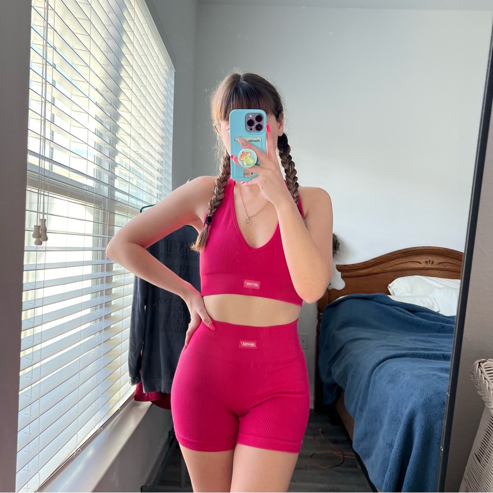 Hot Pink Bo&Tee seamless set
